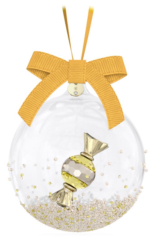 Swarovski Holiday Cheers Dulcis Ornament In Yellow