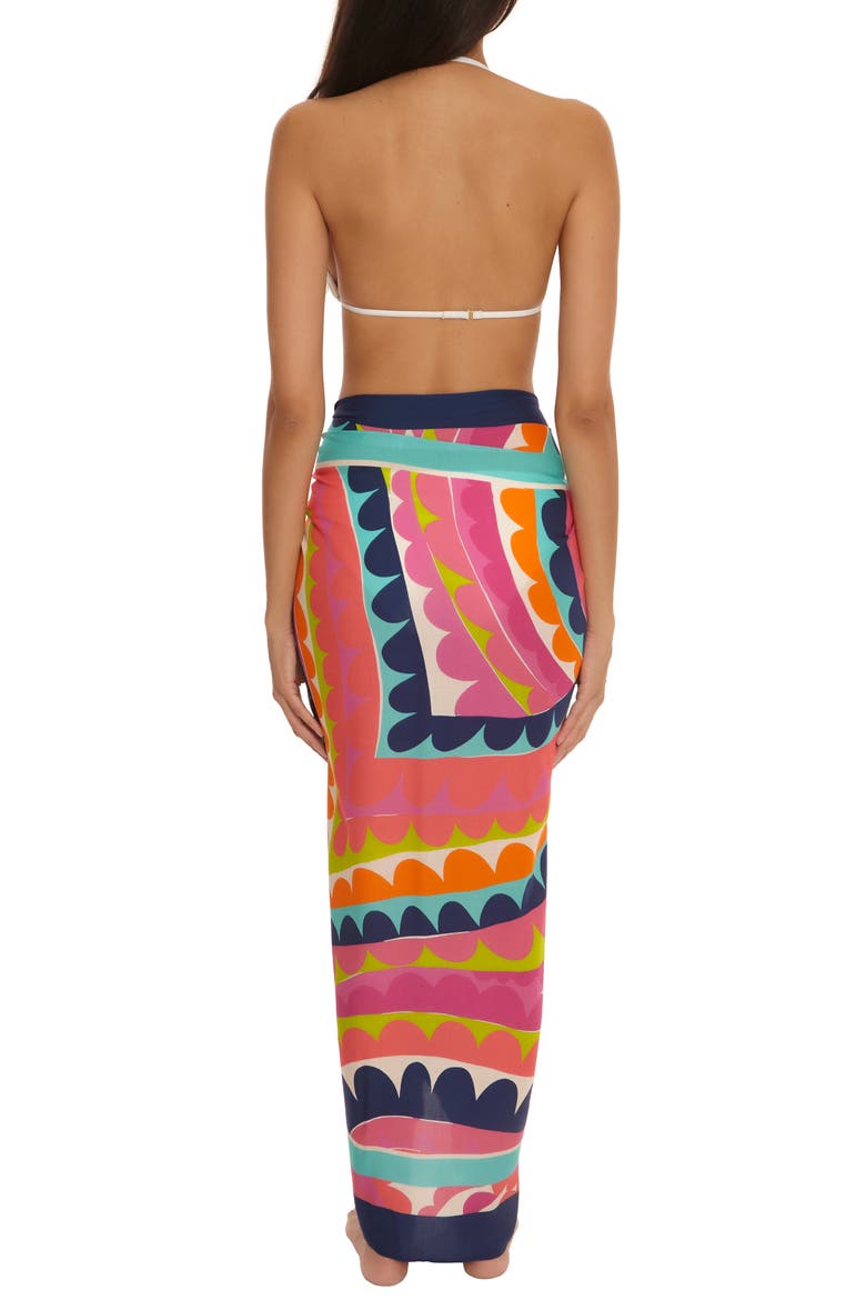 Aphrodite Cover-Up Pareo, Alternate, color, CORAL MULTI