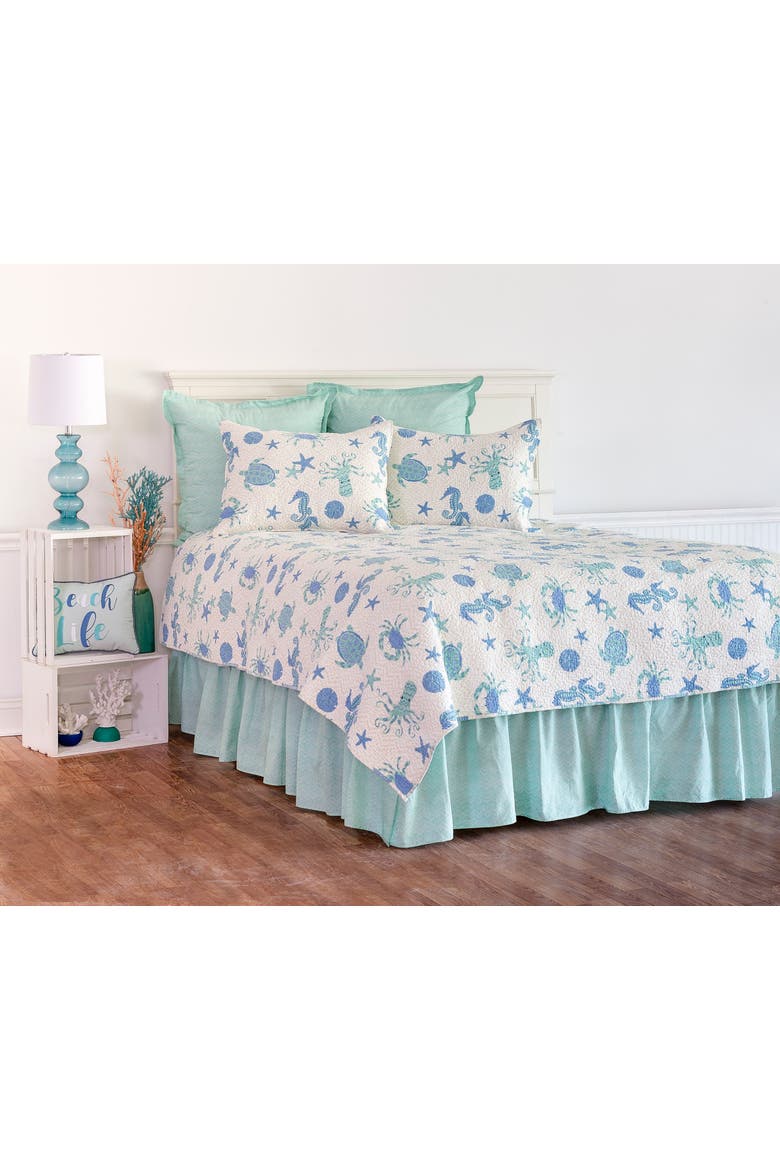 20" x 26" Brisbane Cotton Standard Sham - Machine Washable, Alternate, color, Blue