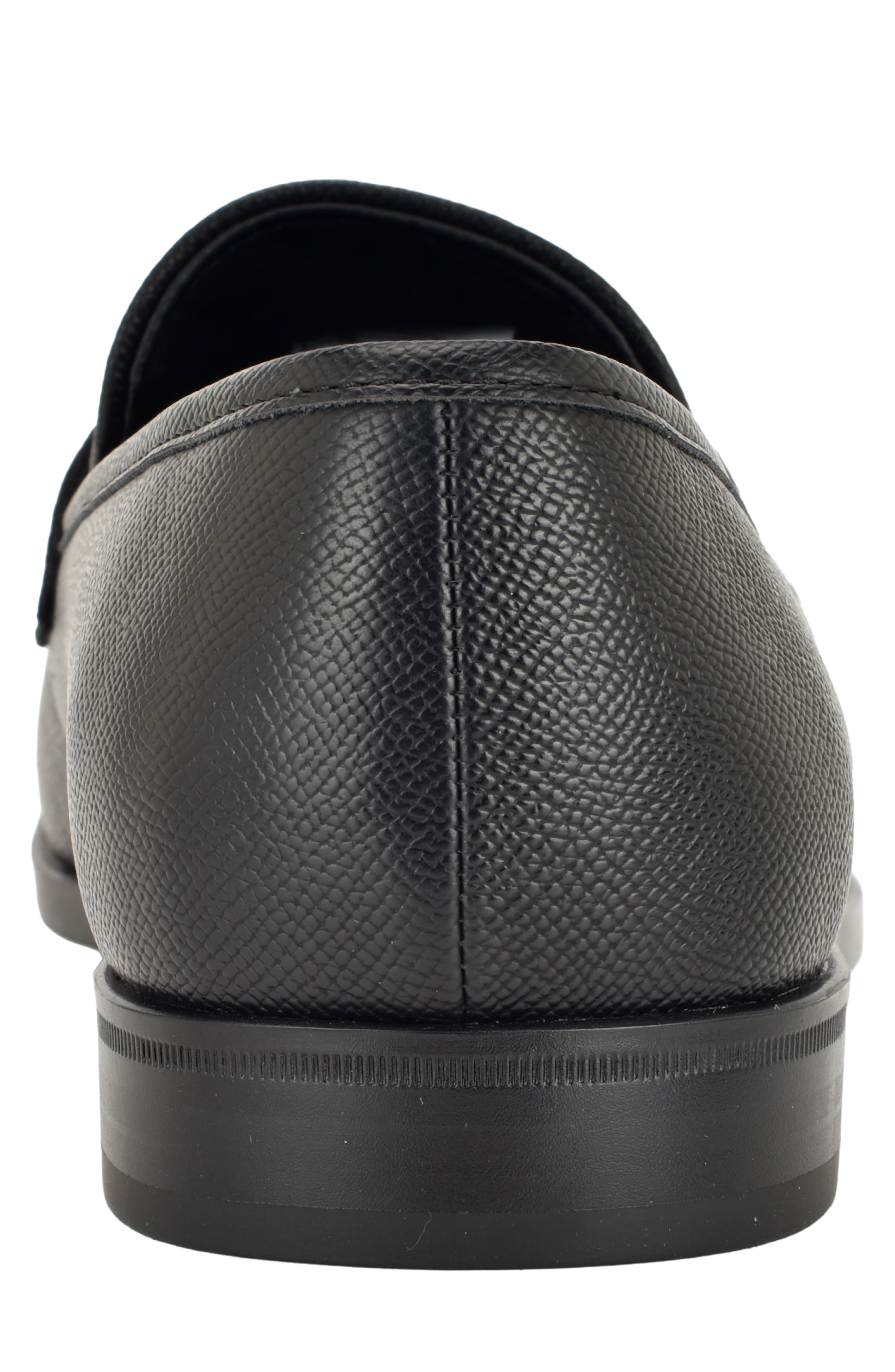 Honten Faux Leather Loafer, Alternate, color, BLACK