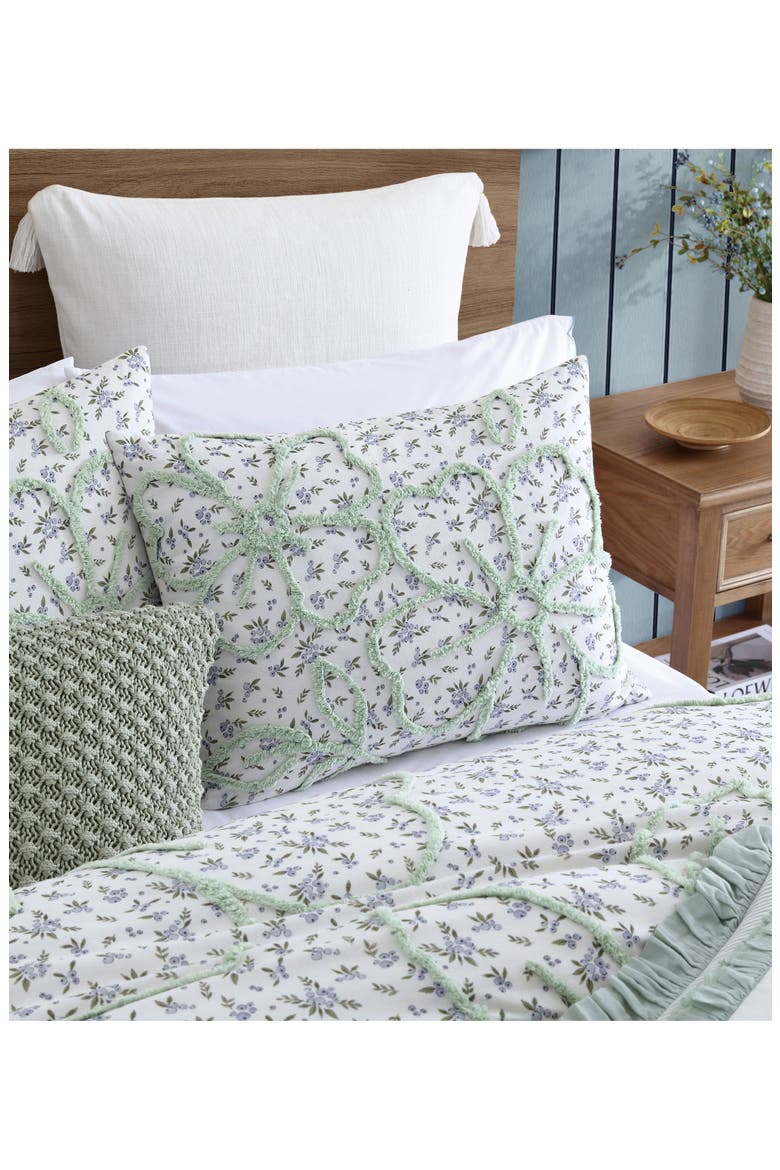 Blueberry Chenille Comforter & Shams Set, Alternate, color, BLUE