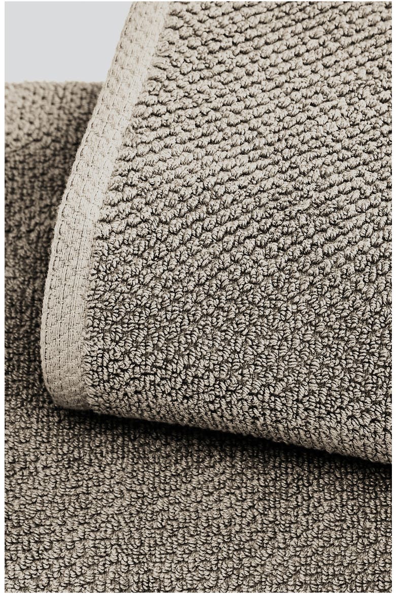 6-Piece Cotton Textured Bath Sheet Set, Alternate, color, DARK GREY