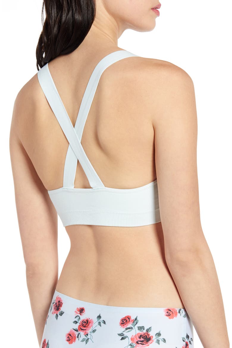x Claudia Sulewski Cross Strap Bralette, Alternate, color, BLUE WANDER