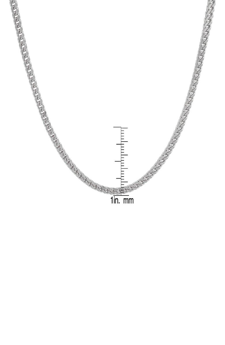 HMY JEWELRY Men's Franco Stainless Steel 24" Chain Necklace, Alternate, color,