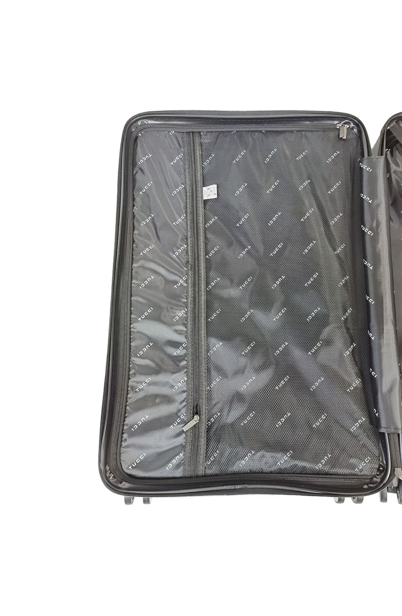 TUCCI Storto Hardshell 3-Piece Spinner Luggage Set, Alternate, color, Black