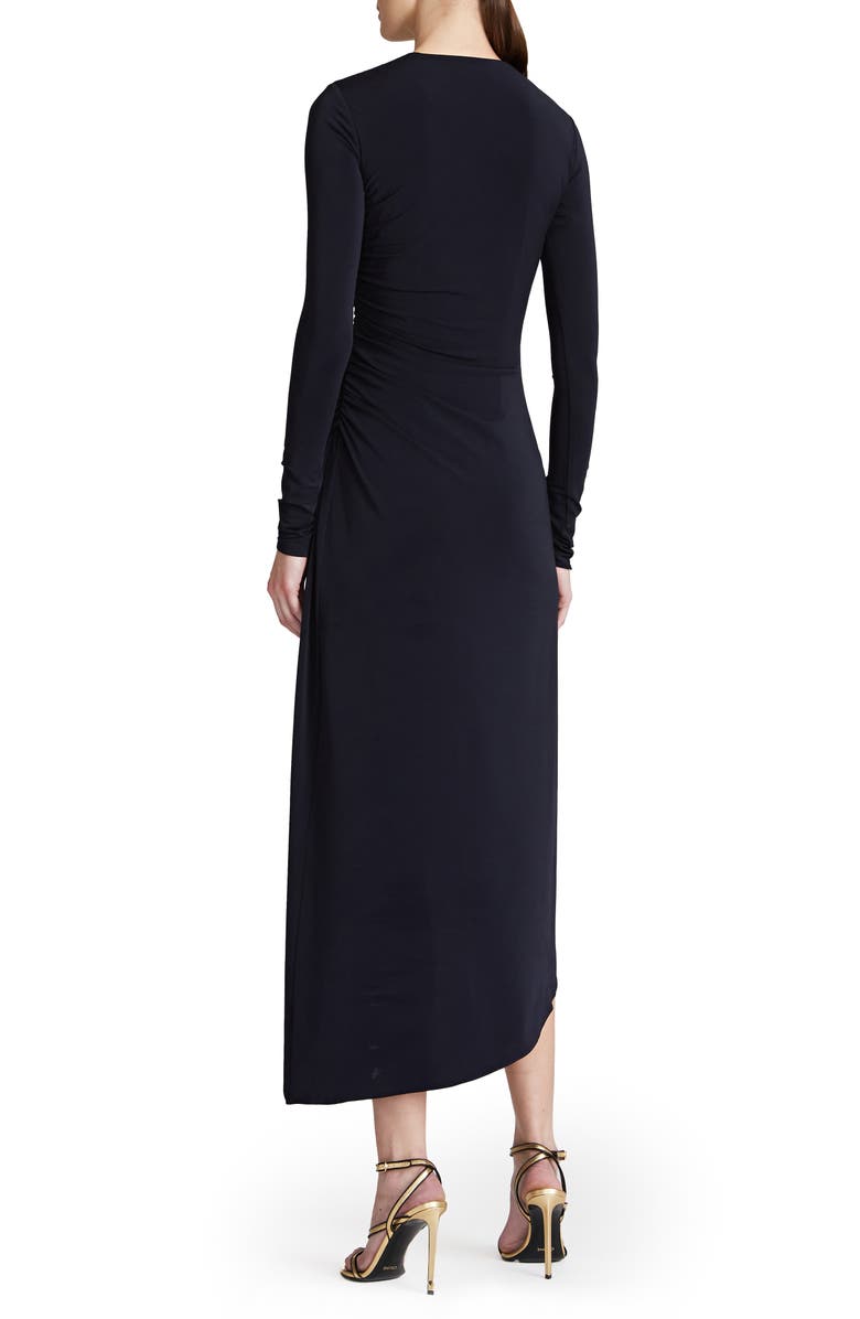 HALSTON EVENING Giorgia Long Sleeve Jersey Cocktail Dress, Alternate, color, 
