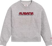 LEAGUE COLLEGIATE WEAR Women's League Collegiate Wear Ash Alabama Crimson Tide Boxy Pullover Sweatshirt