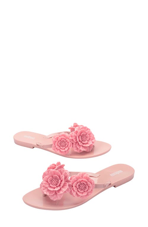 Melissa Shoes Harmonic Springtime Flip Flop In Pink