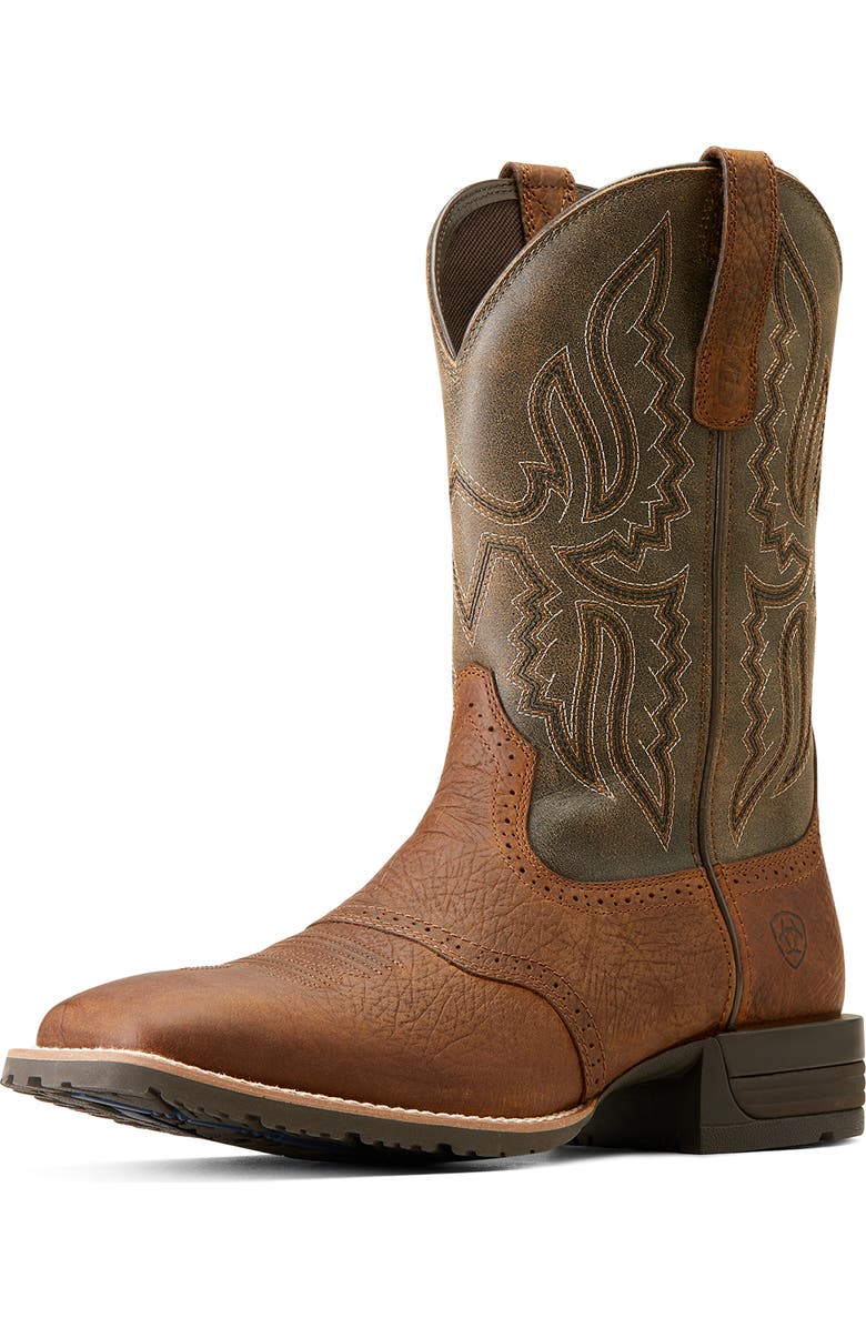 Ariat Hybrid Ranchway Western Boot, Main, color, Earth/ Arizona Brown