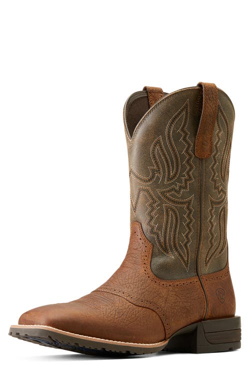 Ariat Hybrid Ranchway Western Boot In Brown
