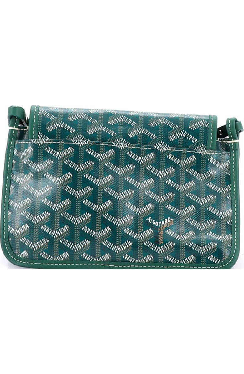Pre-Owned Goyard Plumet Clutch Wallet Coated Canvas, Alternate, color, Green