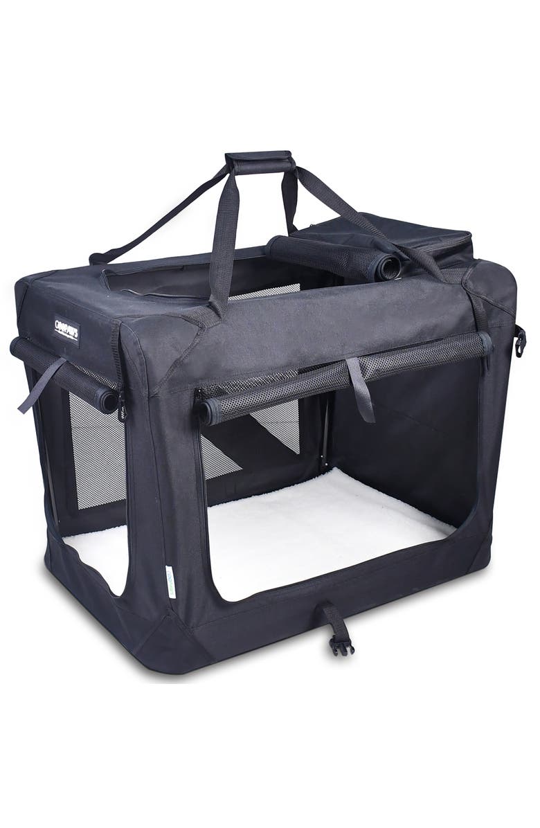 JESPET Soft Pet Crate 36", 70Lb Capacity, Main, color, Multicolored