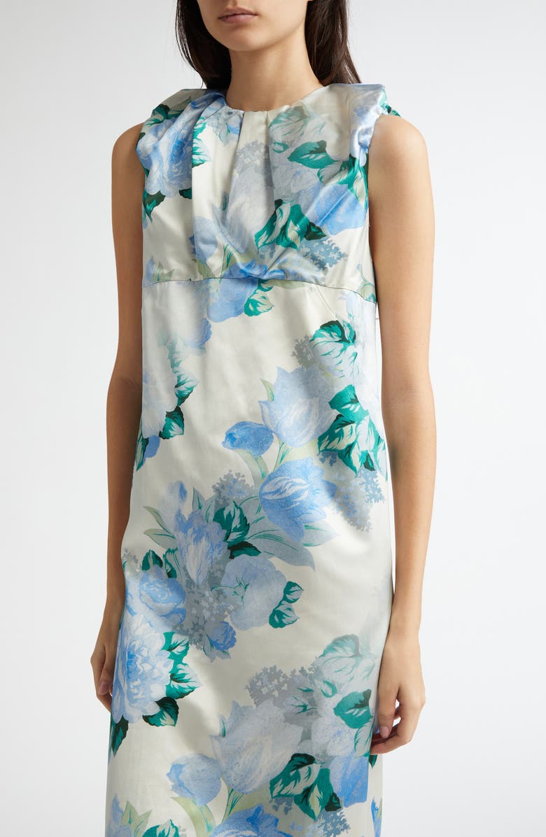 Meryll Rogge Floral Print Gathered Dress, Alternate, color, 