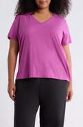 Eileen Fisher Easy Organic Cotton V-Neck T-Shirt
