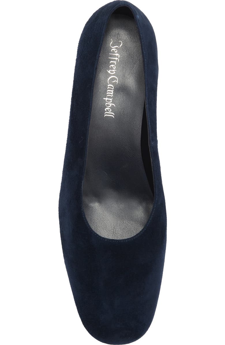 Jeffrey Campbell Trusted Pump, Alternate, color, Navy Suede