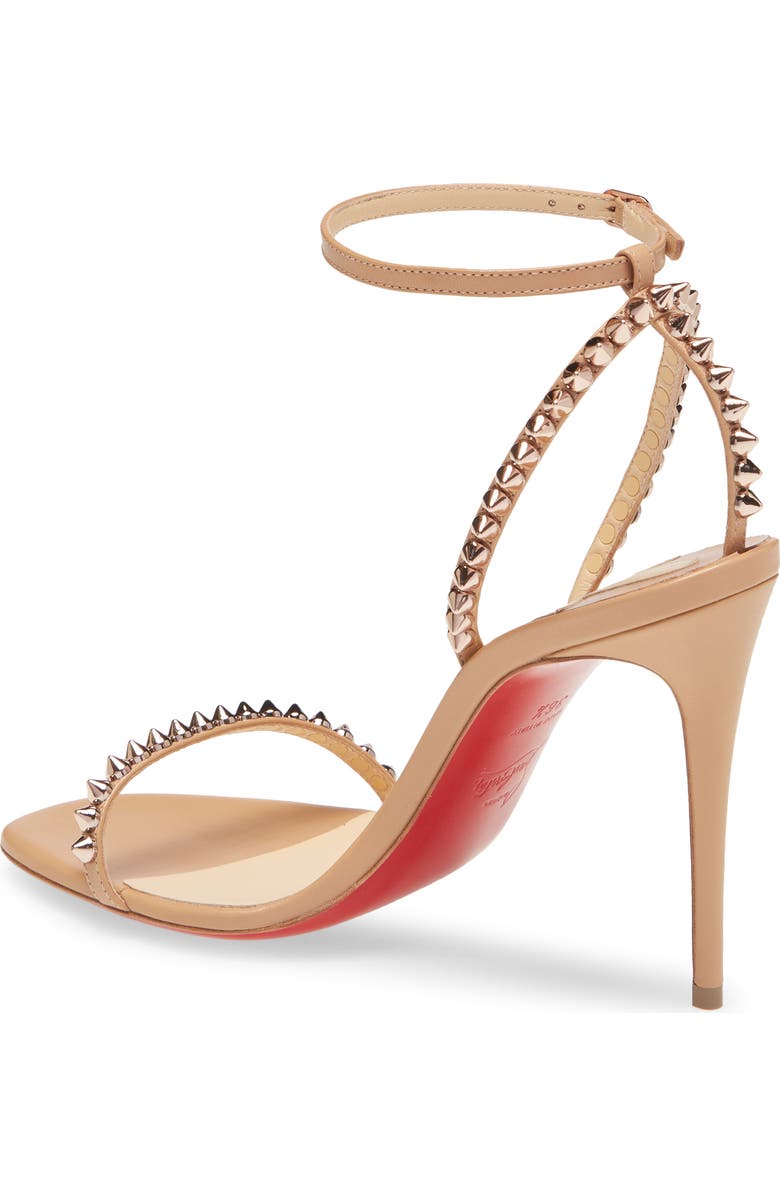 Christian Louboutin So Me Studded Sandal, Alternate, color, Nude