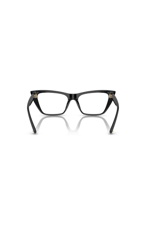 Jimmy Choo 52mm Cat Eye Optical Glasses In Black