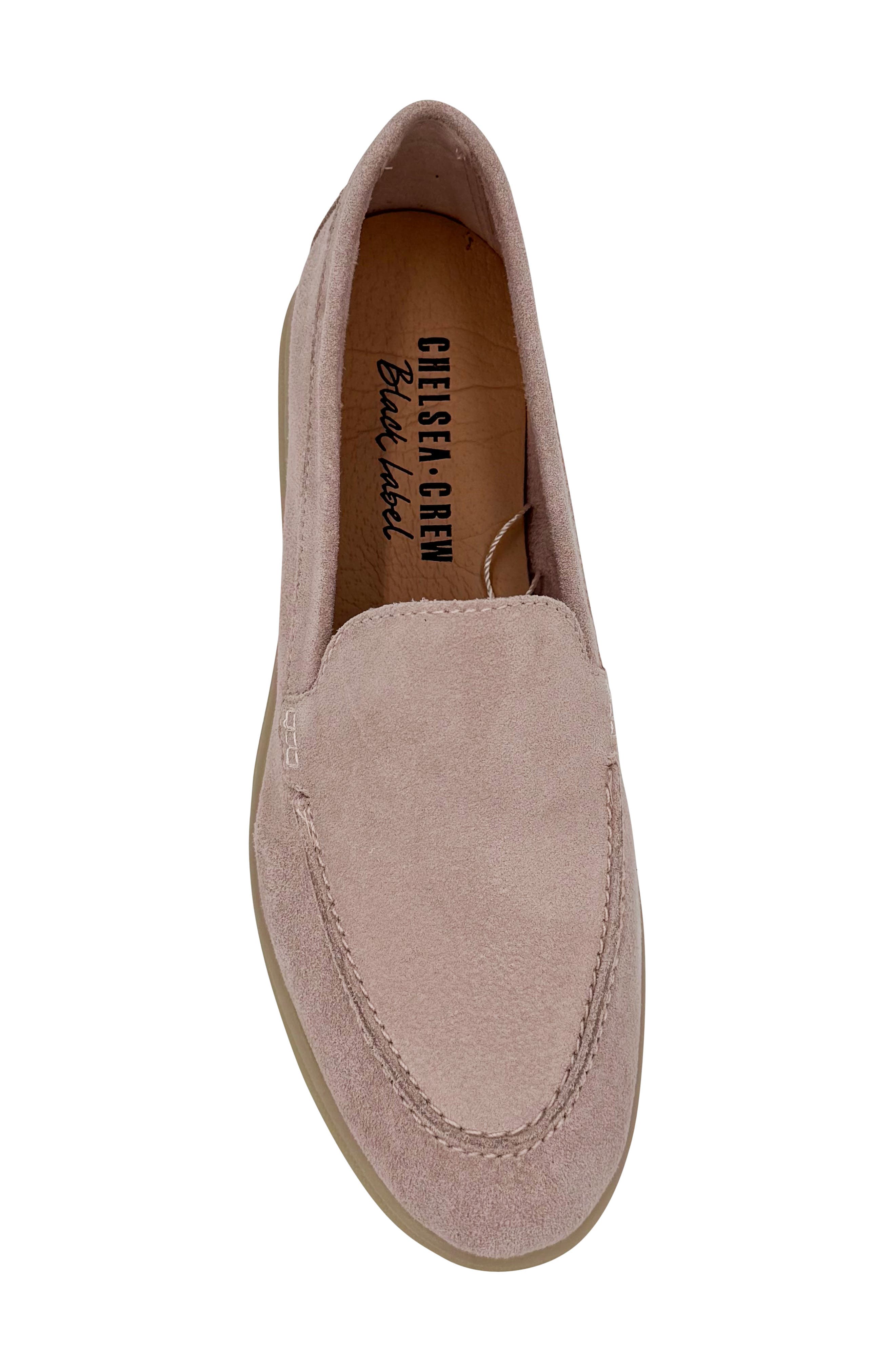 Lama Suede Loafer, Alternate, color, PINK SUEDE