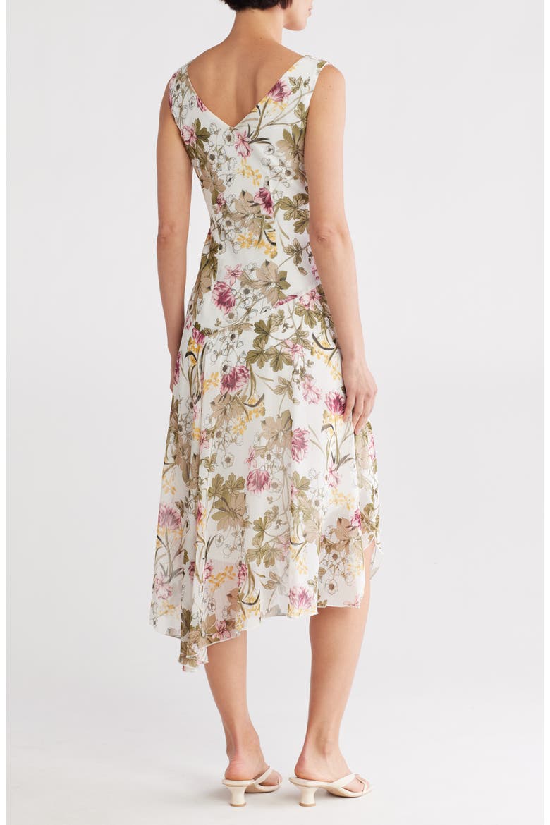 Asymmetric Hem Chiffon Dress, Alternate, color, IVORY