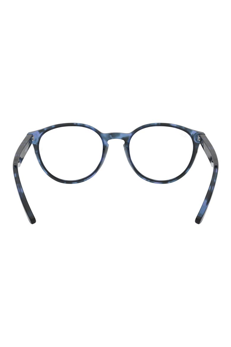 Phantos 52mm Round Optical Glasses, Alternate, color, BLUE HAVANA