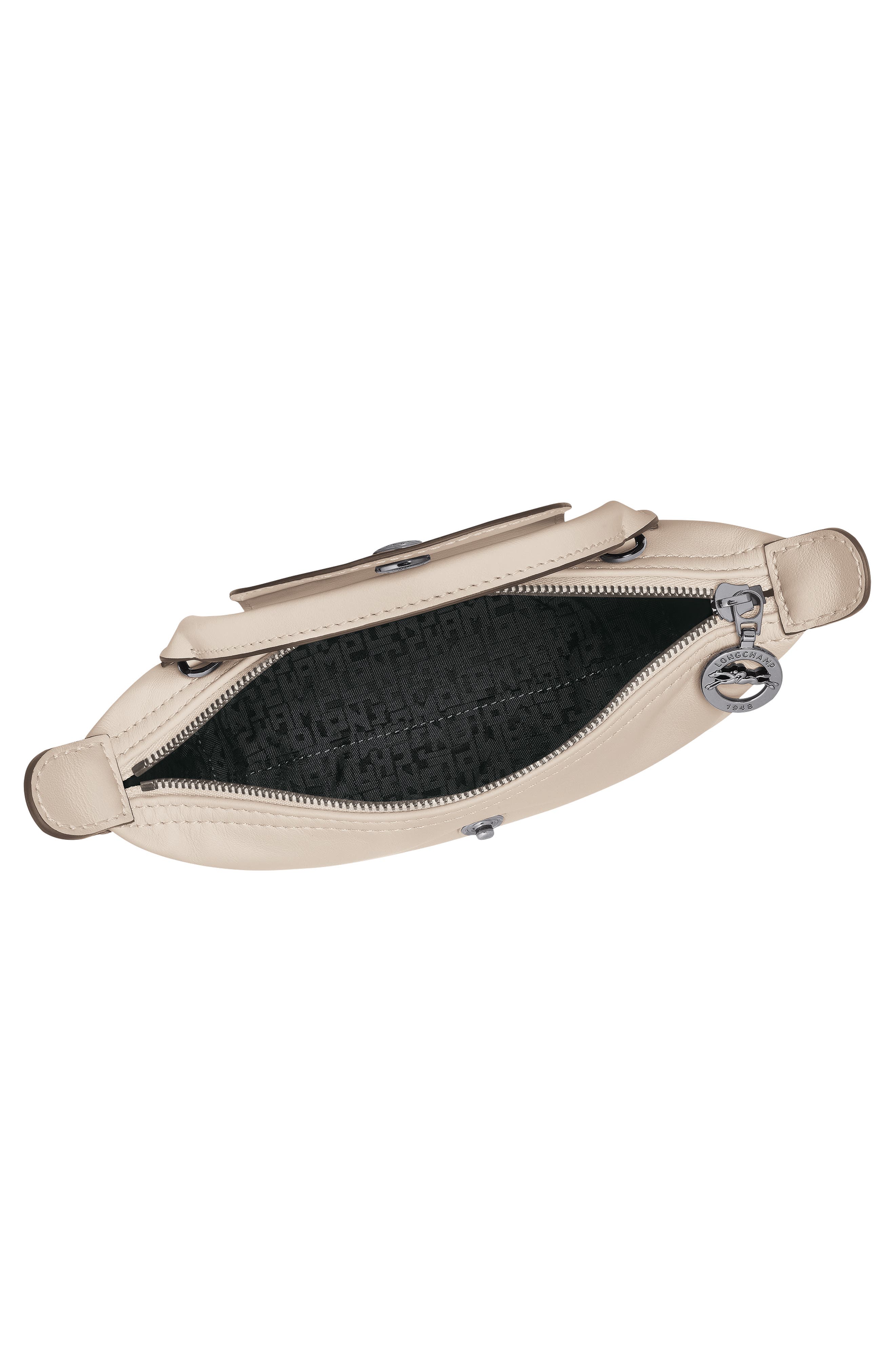Extra Small Le Pliage Xtra Leather Clutch, Alternate, color, PAPER