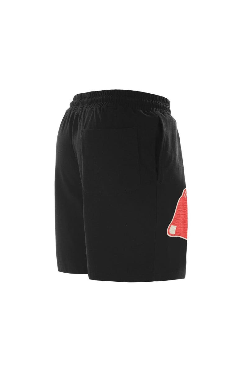 New Era Men's New Era Black Boston Red Sox Color Pack Knit Shorts, Alternate, color, 