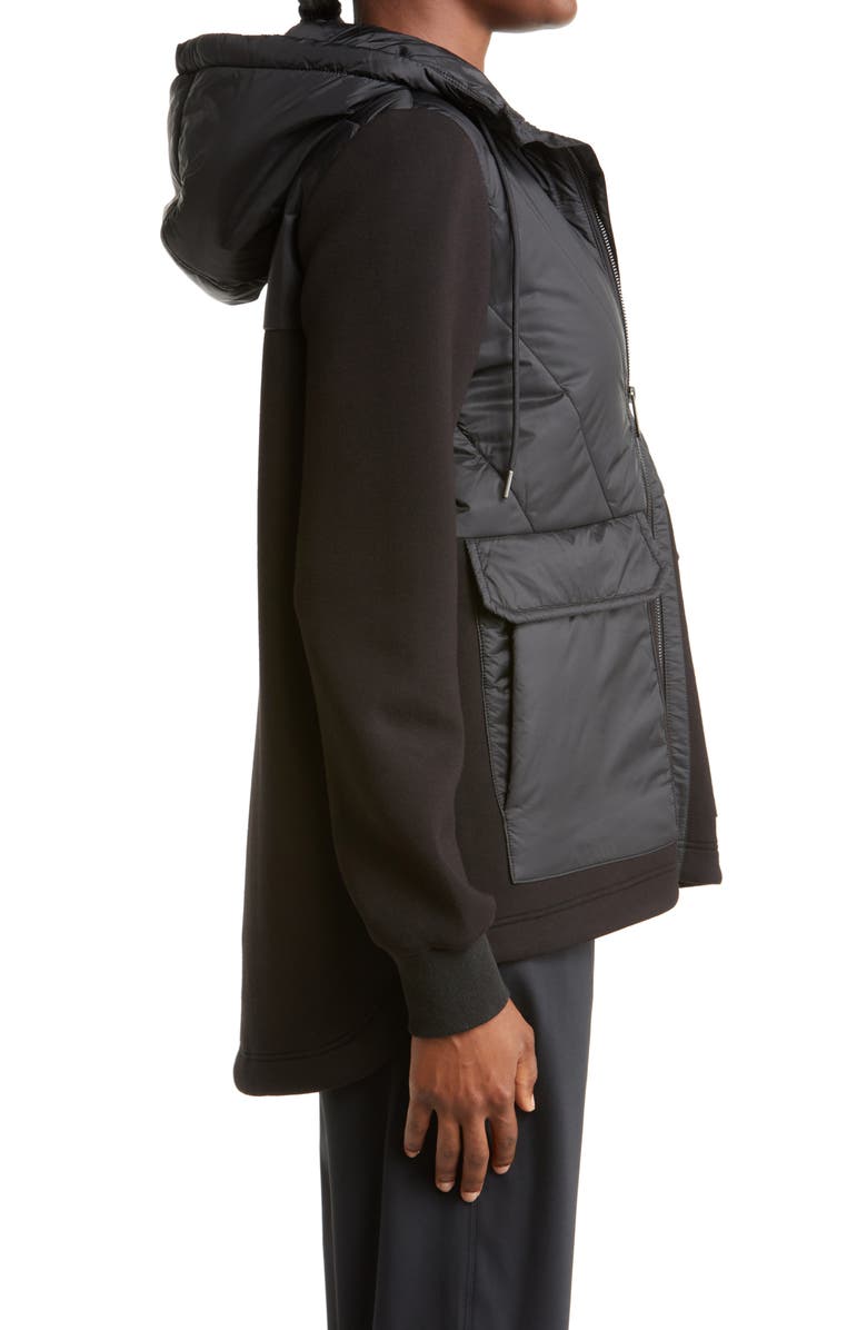 Zella Hybrid Puffer Jacket, Alternate, color, 