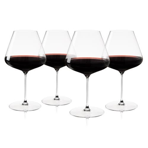 Spiegelau Definition Burgundy Wine Glass Set Of 4 In Transparent