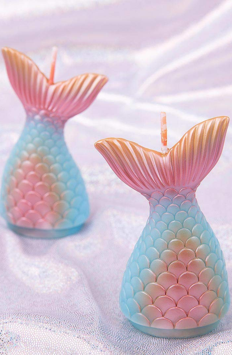 Southlake gifts Mermaid Tail Candle, Alternate, color, Metallic Finish