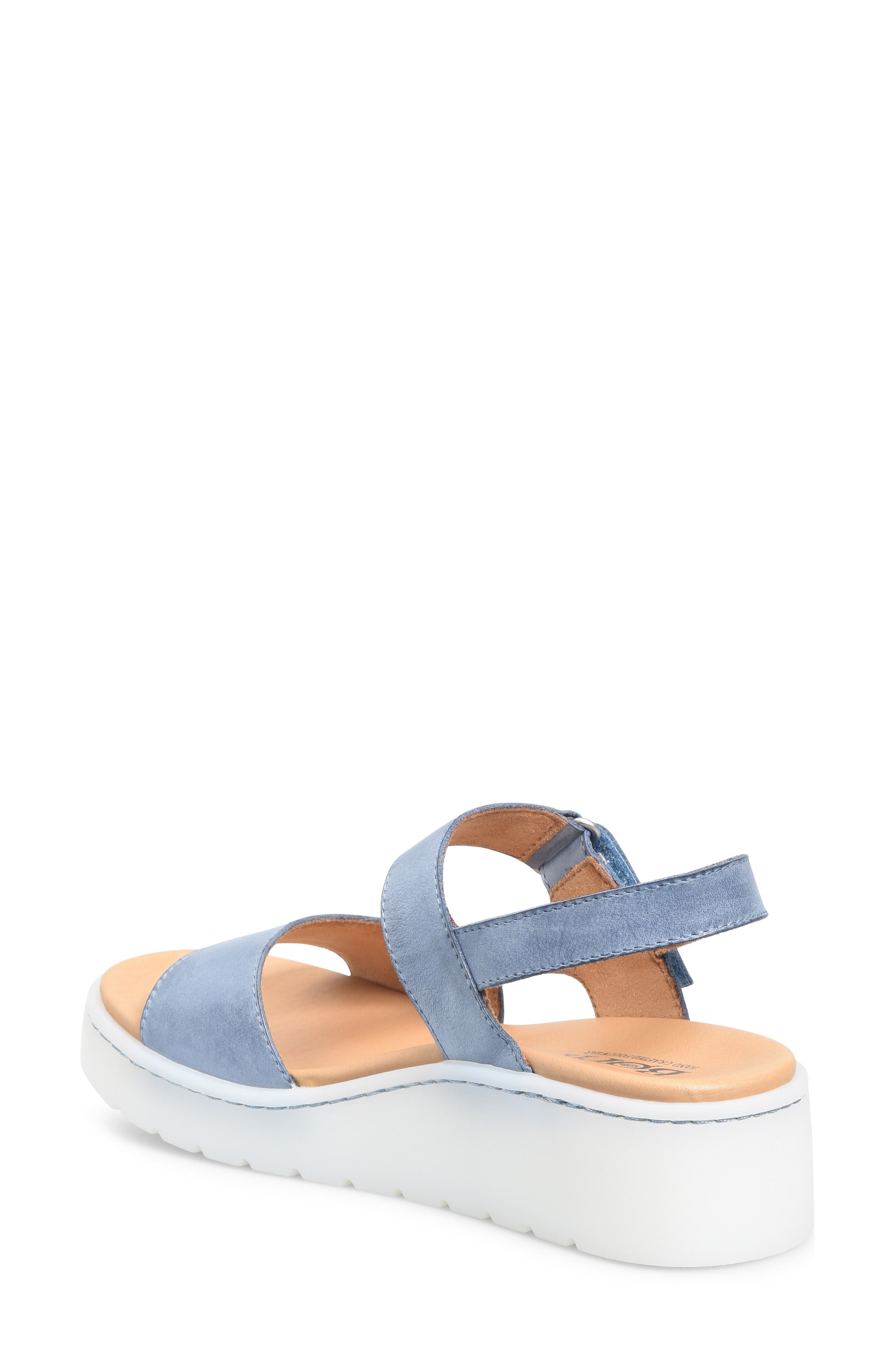 Børn Kit Platform Sandal, Alternate, color, Navy Leather