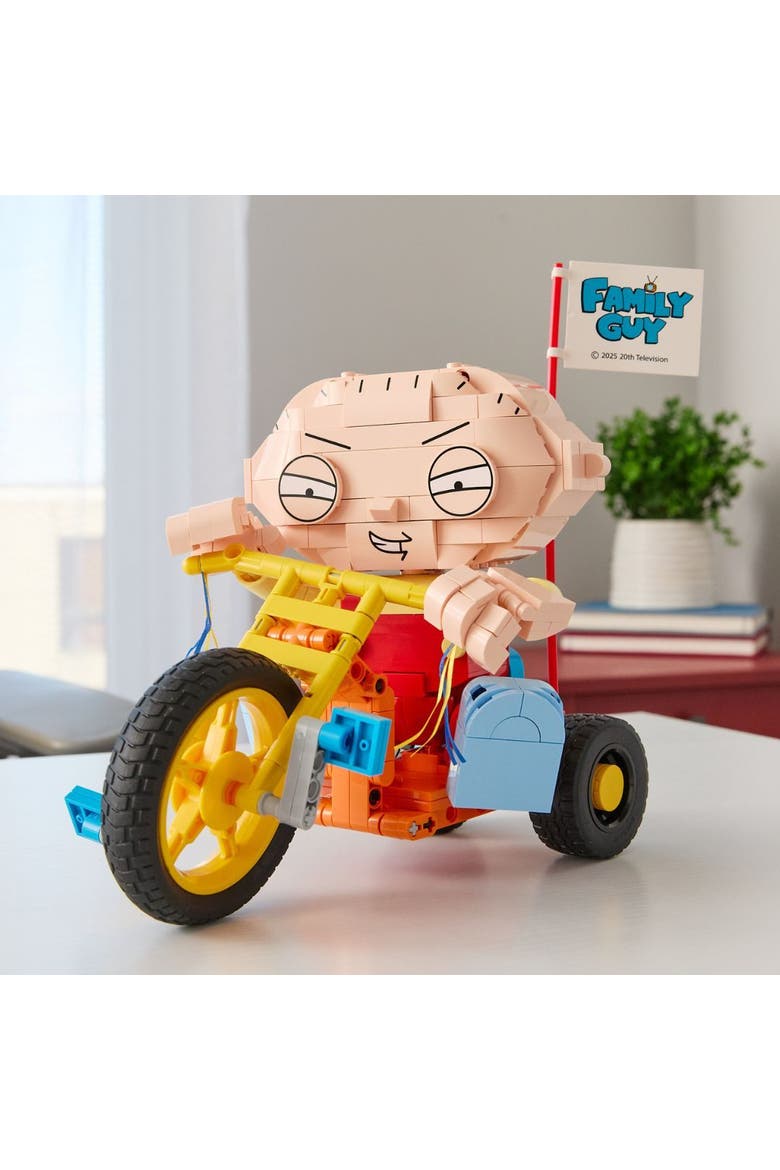 Family Guy Stewie On Trike Building Set, Alternate, color, None