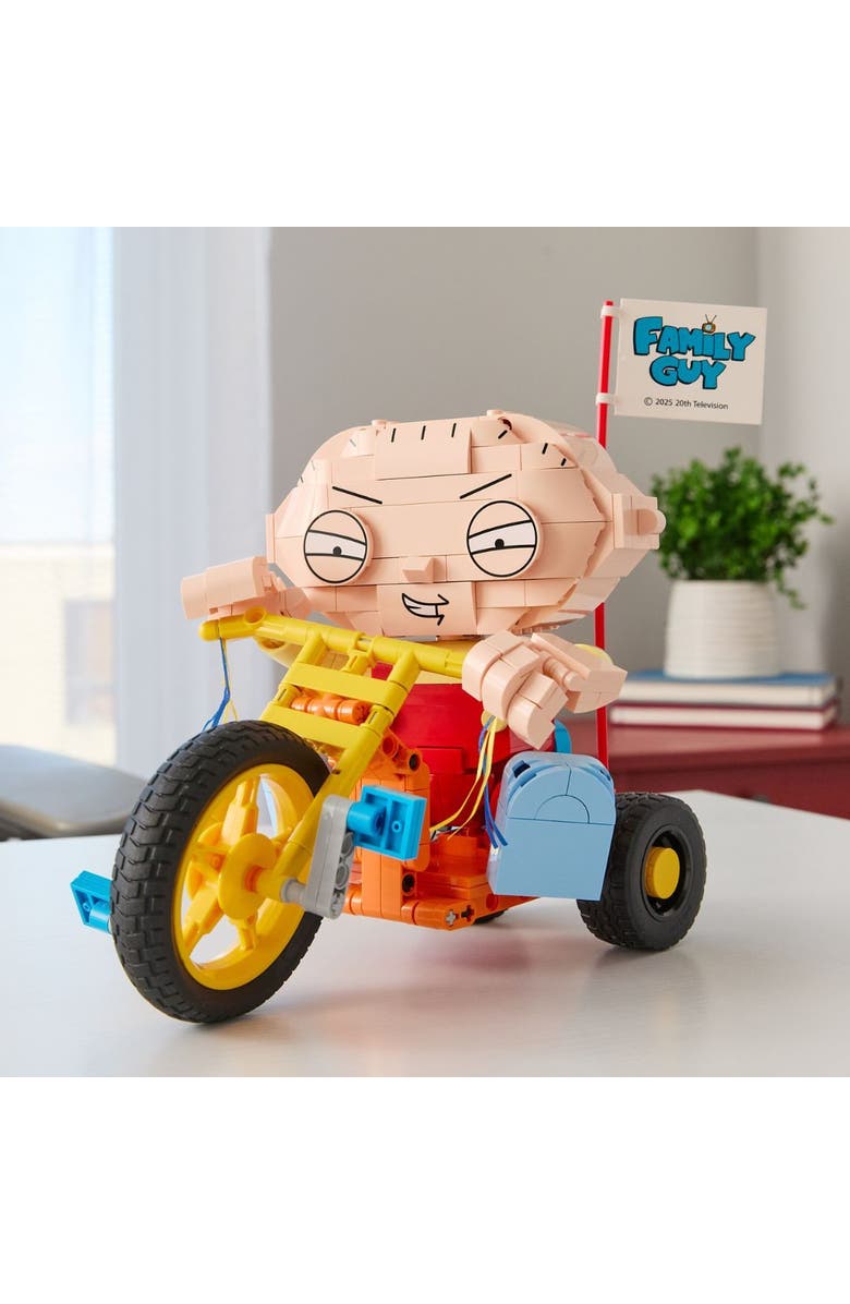 Brickcraft Family Guy Stewie On Trike Building Set, Alternate, color, NO COLOR
