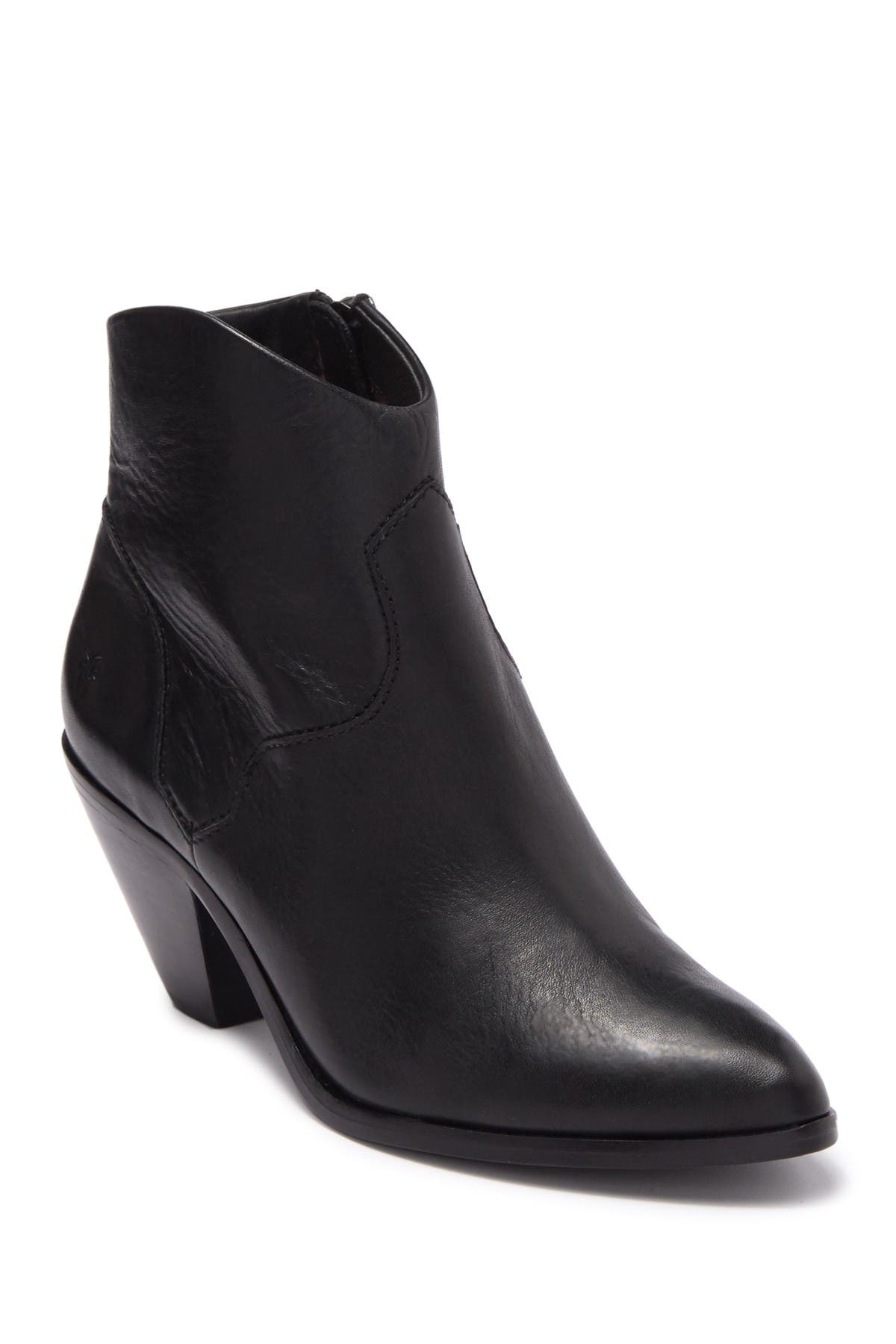 Frye Lila Western Leather Bootie, Main, color, 