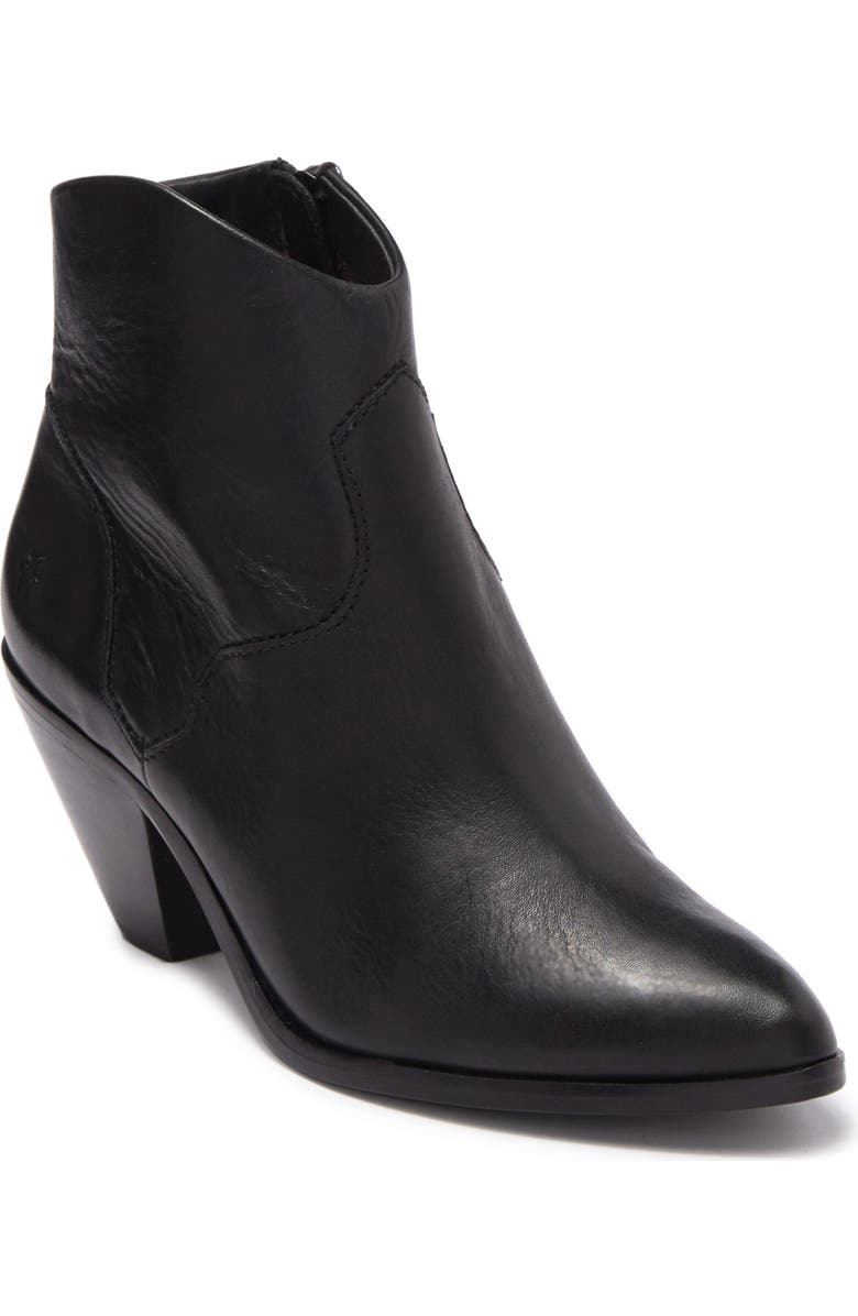 Frye Lila Western Leather Bootie, Main, color,