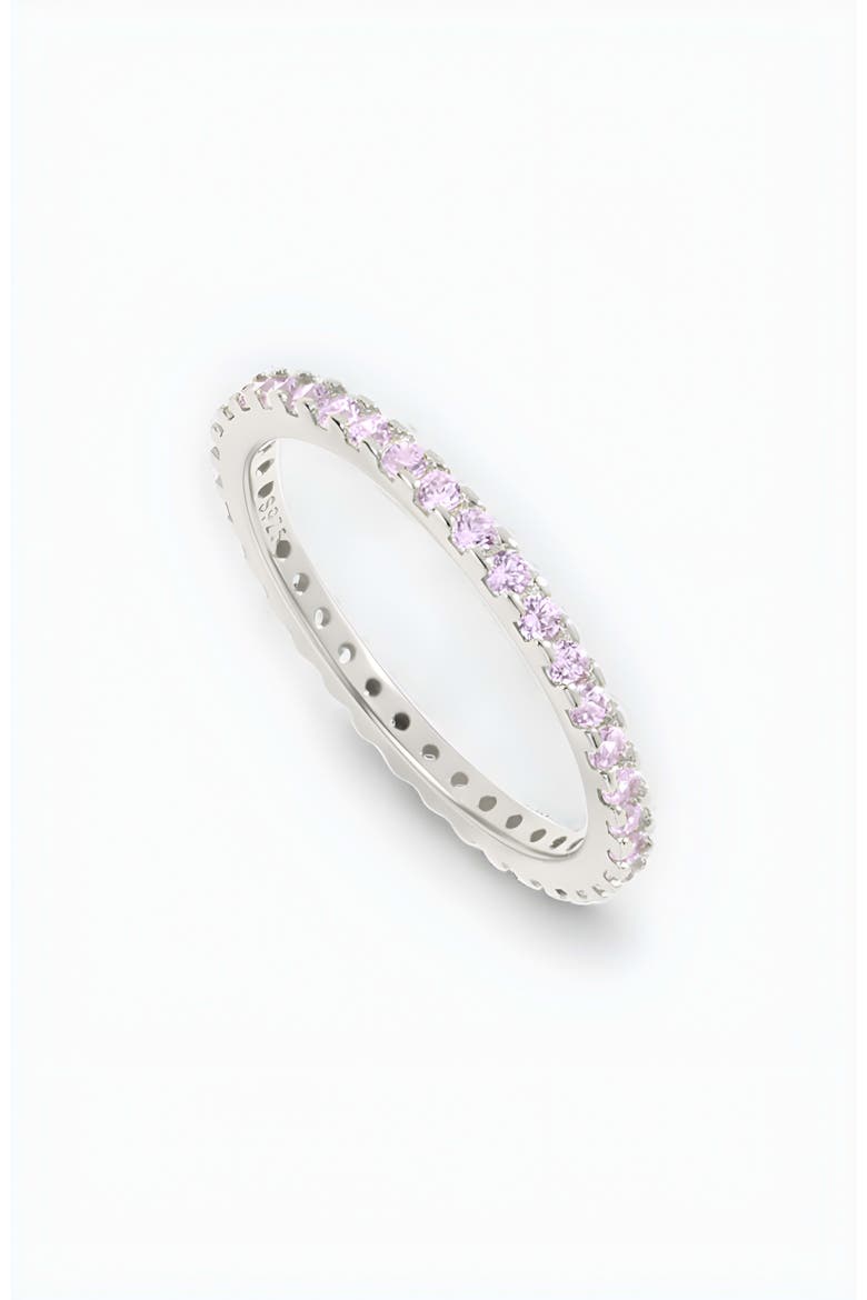 June Birthstone Eternity Stacking Ring, Main, color, 925 Sterling Silver