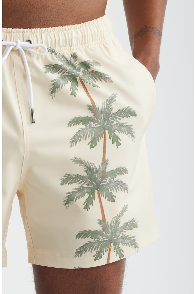 Palm Row Swim Trunks, Alternate, color, LIGHT GREEN