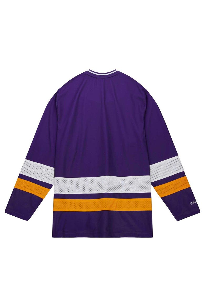Women's Mitchell & Ness Purple Minnesota Vikings Big Face 7.0 Long Sleeve Jersey T-Shirt, Alternate, color, Purple