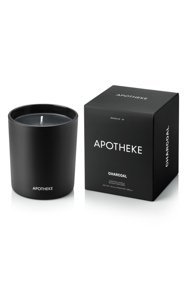 APOTHEKE Charcoal Classic Scented Candle, Main, color, Charcoal