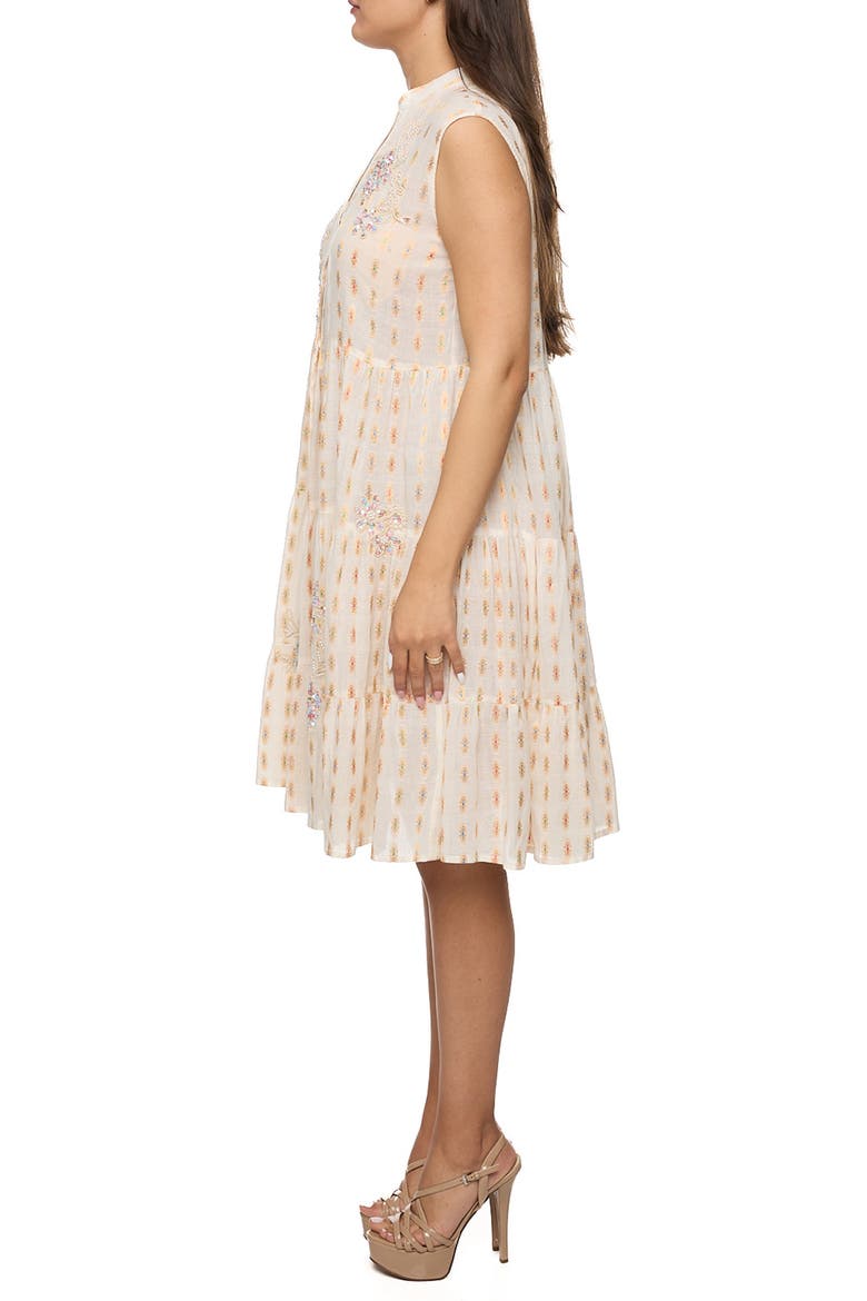 Tiered Sleeveless Shirtdress, Alternate, color, IVORY