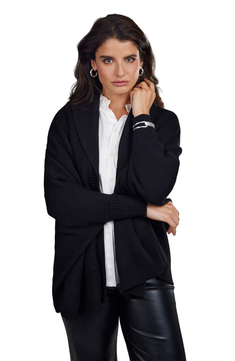 Shawl Rib Knit Cardigan