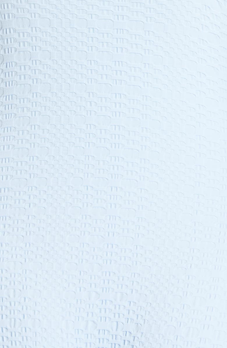 Lisa Marie Fernandez Scallop Bow Seersucker One-Piece Swimsuit, Alternate, color, 