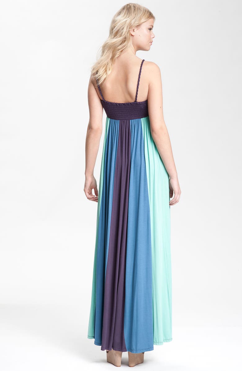 Ella Moss 'Skylar' Colorblock Bandeau Maxi Dress, Alternate, color, 
