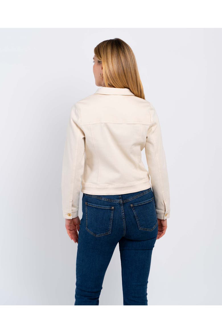 Darla Denim Jacket, Alternate, color, Cream