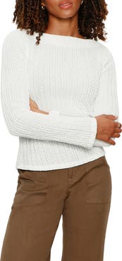 Sanctuary Boat Neck Rib Top