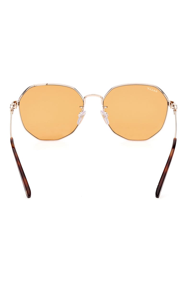 58mm Round Sunglasses, Alternate, color, SHINY ROSE GOLD / BROWN