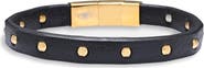EYE CANDY LOS ANGELES Men's Midnight Studded Leather Bracelet