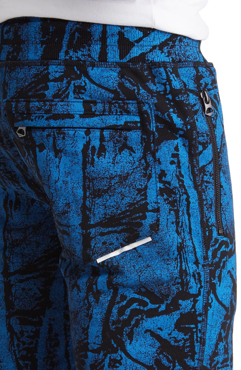 HVMAN French Terry Shorts, Alternate, color, Crinkled