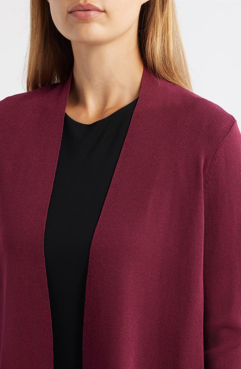 Anne Klein Napa Open Front Longline Cardigan, Alternate, color, 