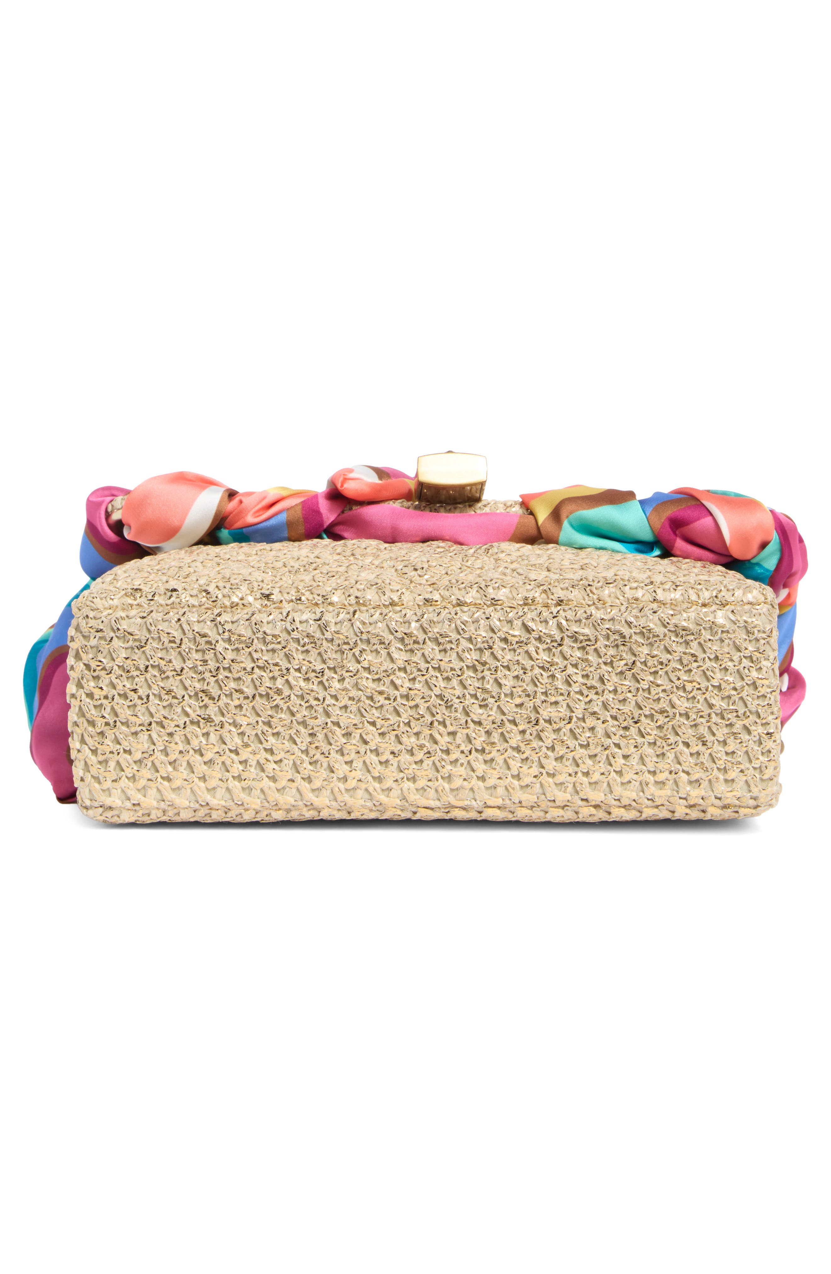 Kurt Geiger London Mini Brixton Scarf Shoulder Bag, Alternate, color, Gold