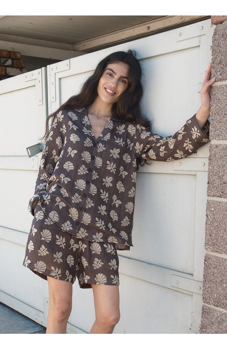 Ace & Jig Diego Notched Collar Button Up  Shirt, Alternate, color, Botanical